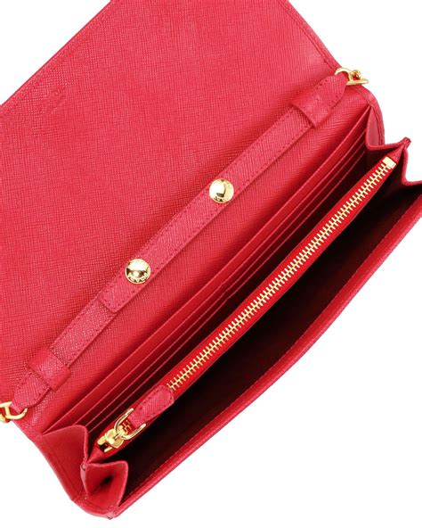 prada wallet red bow|Prada red wallet sale.